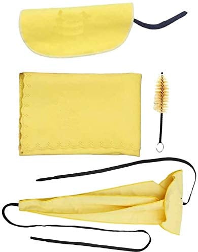 POFET 4 in 1 Saxophon-Reinigungsset Saxophon-Mundstück Bürstenreinigungstuch Tupfer-Schraubendreher Saxophone Cleaning Care Kit