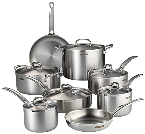 Tramontina Cookware Set Tri-Ply Clad 14-Piece 80116/010DS