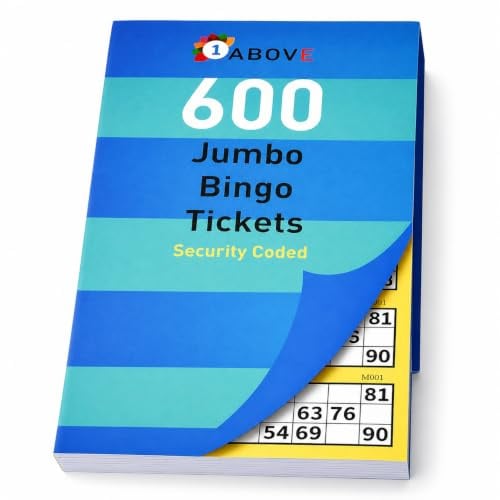 1ABOVE Bingo Tickets Stationery Multi Game Toys Kids Adult Fun Books Pages Jumbo (1)