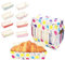 BUZIFU 100 Stück Einweg mini kuchenformen Muffinförmchen-Set Einwegbackformen Rechteck papierbackform Kuchen Papier-kastenform mit schönem aussehen für Kuchen, Brot und Muffins, 11x4.7x3.5cm