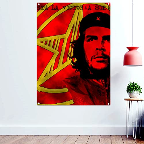 Poster, Motiv: Che Guevara, Propaganda, Wandkunst, großartiger kommunistischer Propaganda, CCCP UdSSR WW II Tapete, Wandbild, 96 x 144 cm
