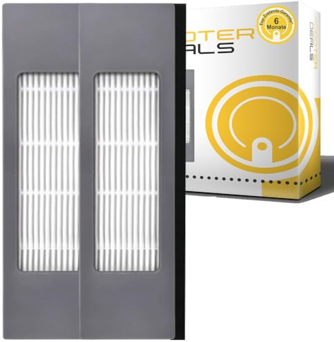 Robot Deals - Filtro per polveri sottili, filtro di ricambio con protezione filtro (2 pezzi) per aspirapolvere Yeedi Vac MAX e Yeedi 2 ibridi. Precisione 100% testata, struttura filtrante densa, alta