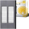 HRobotic Accessoires Lot de 2 filtres à poussière fine avec protection de filtre pour Yeedi Vac MAX et Yeedi 2 Hybrid, Gris