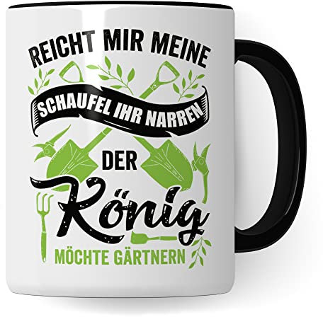 Gärtner Tasse Geschenkidee, Garten Geschenk Kaffeebecher mit Spruch lustig, Kaffeetasse Humor Witz für Gartenarbeit, Gärtnern Becher