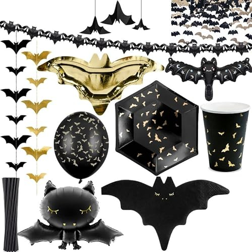 Fledermaus Halloween Party Deko Partyset 70 TLG.