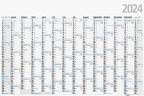 ADINA Plakatkalender Lieferung: gefaltet (ca. A1, 2024)