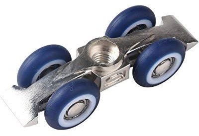 Kit de Porte de Grange coulissante poulie Roue Suspendue à 4 Roues - Accessoires de Roue muette de Porte de Grange coulissante, Accessoires de poulie coulissante Suspendue multifonctionnelle