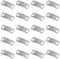 Niuhong 10 Pares Hebilla Cordón Zapatos Etiqueta Metal Hebillas Zapatillas Deporte Joyería Deportivas Hebilla Elástica Etiquetas Zapatos Decoración Dijes Calzado Deportivo Casual Senderismo (Plata)