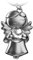 FABACH Schutzengel Schlüsselanhänger Star mit Mond - Glücksbringer Schutzengel aus Metall - Engel Schlüsselanhänger Schutzengel - Schutzengel Glücksbringer Engel Liebe Geschenk
