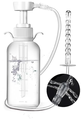 Thegreen Einlauf Zur Darmreinigung - Klistiere Zur Darmentleerung Für Männerr Und Frau, Irrigator Darmspülung (300ML),Po Dusche für die postpartale Dammpflege Portable Bidet