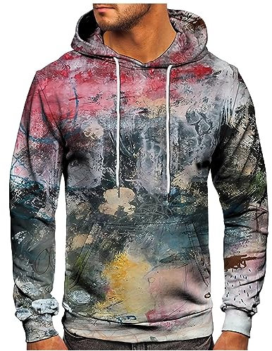 Poloshirt Herren Kurzarm Kompressionsshirt Herren Geburtstagsgeschenk Für Männer Kompressionsshirt Herren Zipper Hoodie Herren T Shirt Sweatjacke Pullover Für Herren Partner Geschenke（4-Red,XXL）