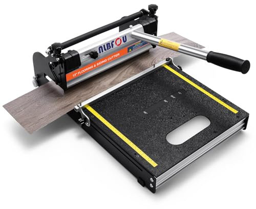 NLBFOU 13 Pro Vinyl Floor Cutter for LVP, LVT, SPC, PVC,VCT, WPC and Rigid Core Vinyl Plank Flooring,Honing Stone Included, KU340