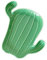 Homyne Ceramic Spoon Rest for Stove Top, Cactus Cute Spoon Rest for Kitchen Counter, Cooking Spoon Holder for Kitchen Counter (Cactus)