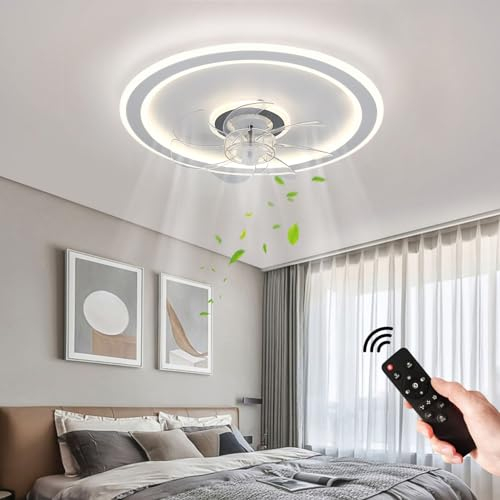 JDONG LED deckenventilator mit beleuchtung 54W Ventilatorlicht Dimmbare mit fernbedienung (3000k-6500K) Deckenventilator mit licht Für Wohnzimmer Schlafzimmer Esszimmer