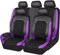 NICONC Coprisedili per auto per Hyundai i10 i20 i30 i40 ix20 ix35 ix55 universale set di cinque pezzi, viola