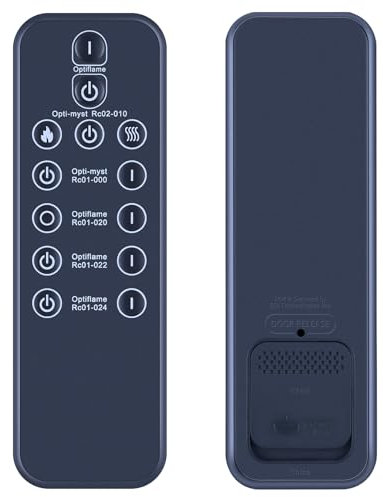 TCNOUMT Universal Electric Fireplace Remote Control Replacement for Dimplex Fire RC01-008 RC01-020 RC01-022 RC01-024 65160 03/23380