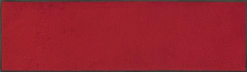 wash+Dry Fußmatte Scarlet 35x120cm, innen und außen, waschbar, rot