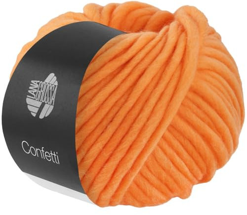 LANA GROSSA Confetti | Fingerdickes Merino-Dochtgarn mit Sprenkeldruck | Handstrickgarn aus 100% Schurwolle (Merino) | 100g Wolle zum Stricken & Häkeln | 50m Garn FB 102