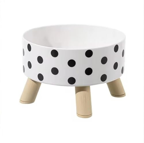 Gamelle pour Chats en Plastique, Motif Damier Noir et Blanc, Design élégant