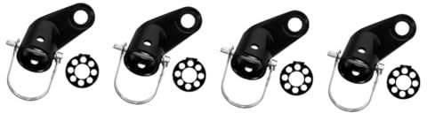 INOOMP 4 Set Gancio Di Traino Connettore Per Rimorchio Bici Strumento Bici Testa Di Disegno Gancio Per Rimorchio Per Biciclette Testa Di Trazione Attacco Per Rimorchio Bici Black Acciaio