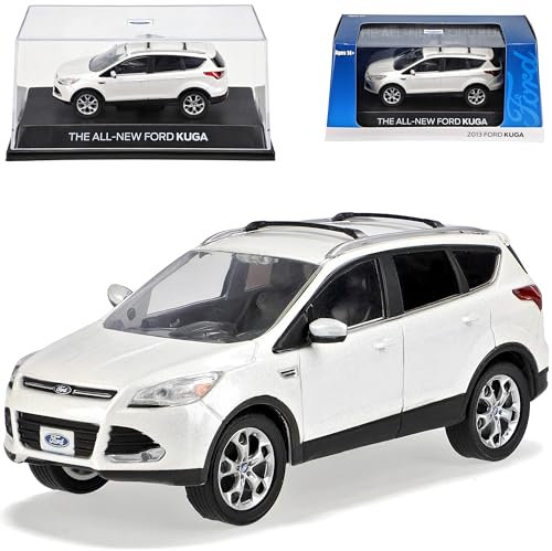 alles-meine.de GmbH Ford Kuga II Escape Perlmutt Metallic Weiss Ab 2012 1/43 Greenlight Modell Auto mit individiuellem Wunschkennzeichen