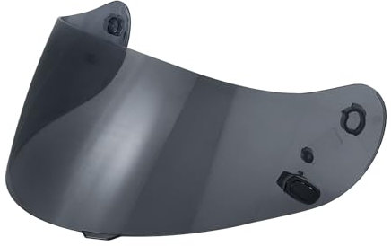 Motorradhelm Visier für HJ-09 CL-15 CL-17 CL-16 CL-SP AC-12 FS-10 CS-R1 IS-16 CS-R2 Integralhelm,Motorrad Windschutz Helm Objektiv,Helm Visier mit Anti-Beschlag-Nagelbefestigung (Schwarz)