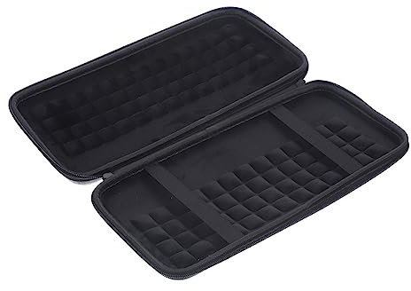 ARTIBETTER Custodia Per Tastiera Portatile Con Cerniera Custodia in Pelle Per Tastiera Nera