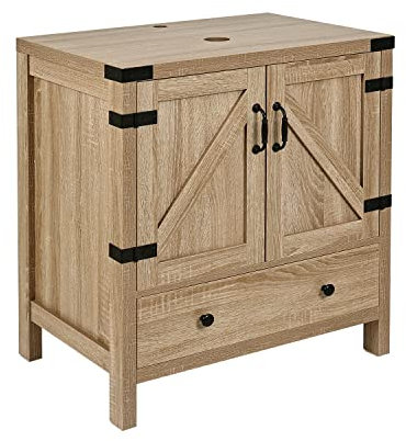 Moderno mueble de baño de 70 cm con armario de almacenamiento de madera, diseño independiente