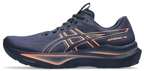 ASICS Herren Gt-2000 14 Sneaker, Midnight Vivid Coral, 45 EU