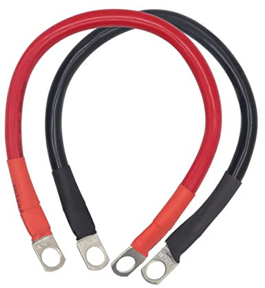 IMIKEYA 2Stücke Mm² Autobatteriekabel Rotes Plus und Braunes Minus Kabel mit Kabelschuhen und Schrumpfschlauch für Sichere Batterieverbindungen Fahrzeugen