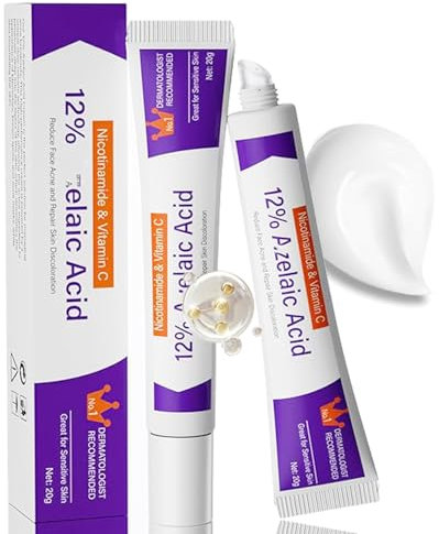 Acne Treatment,12% Acid Spot Cream for Spot Prone Skin,Anti Acne,Rosacea Cream for Face,Pimple Crea-m,Dark Spo-t Remover,Daily Face Moisturiser for Blemish Control,Blackhead Remover,Even Skin Tone