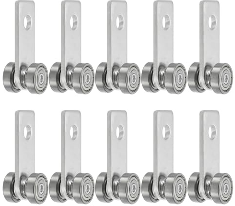 QUARKZMAN Packung Mit 10 Stück Zwei-Lager-Wagenbaugruppe | 2-Rad-Wagenbaugruppe Rollen, Garage Flaschenzugsystem Hebesystem, Für 1-5/8 Breite Und Alle 1-5/8 Oder Höheren Strut-Kanäle