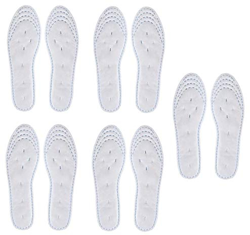 Bongles 5 Paar Einweg Bequeme Holz Pulp Schuhe Einlagen Einsätze Für Schuhe Herren Weiblich Weiße Farbe