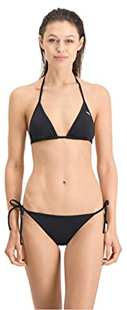 PUMA Damen Puma Women's Triangle Bikini Top, Black, XL EU