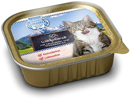 Sandras Schmankerl Nassfutter für Katzen Wildpfandl 16 x 100g. | getreidefrei | zuckerfrei