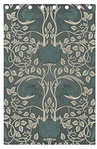 JIAHU 2 Vorhänge mit Ösen, verdunkelnd, verdunkelnd, Raumteiler, Glas