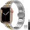 Diruite für Apple Watch 49mm 45mm 44mm 42mm 41mm 40mm 38mm Armband,Galvanisieren Edelstahl Armbänder Mit Doppelt Faltschließe Ersatzarmband für Apple Watch Ultra/Ultra 2/Series 9/8/7/6/5/4/SE/SE 2