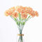 Blumensträuße, 50.8 cm, 10 Stiele, Regenbogen-Nelken, für den Außenbereich, UV-beständig, künstliche Blumen für immer als Foto-Requisiten, Heim-Party und Hochzeitsdekoration (Champagner)