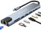 Wowssyo Hub USB C 8 en 1 Adaptateur Multiport pour MacBook M1 Pro/Air avec RJ45 Ethernet, 4K HDTV, PD 100W, 2 USB C, Lecteurs SD et TF, Station d'Accueil pour iPad Pro M1, Dell, XPS