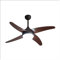 Ventilador rustico motor DC modelo KLOD marron FABRILAMP