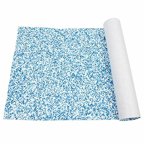 OUKANING Tacos de espuma EVA de teca, 240 x 90 cm, autoadhesivos, para barcos y barcos, antideslizantes, para cubierta de madera de teca (azul)
