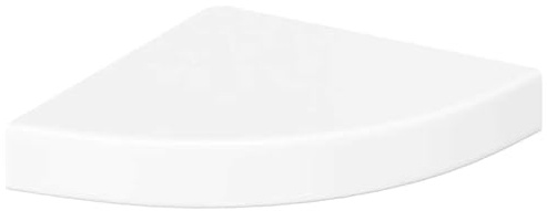 vidaXL Eck-Schweberegal Hochglanz-Weiß 25x25x3,8 cm MDF