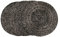 CB Home & Style Platzset mit Perlen rund 35 cm Tischset 4er Set Pack Glasperlen Deko Untersetzer (Schwarz-Silber)