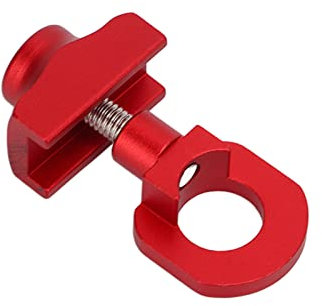 Tensor ajustador de cadena de bicicleta, tensor de cadena de bicicleta resistente al desgaste para taller de reparación de bicicletas para el hogar para hombres y mujeres (rojo)