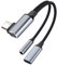 AXFEE 2 en 1 Adaptateur USB C Jack 3,5mm et Chargeur, USB Type C vers Jack à Puce DAC avec PD 60 W à Charge Rapide, Casque Adaptateur pour Galaxy S22 S21 S20, Huawei, Google Pixel (Coudé)