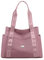 NICOLE & DORIS Borse a Tracolla Grande Borse a Spalla Leggero Borsa a Mano Elegante Borsa Tote Borsetta Multitasche Borsa Shopper Borsone da Viaggio Rosa