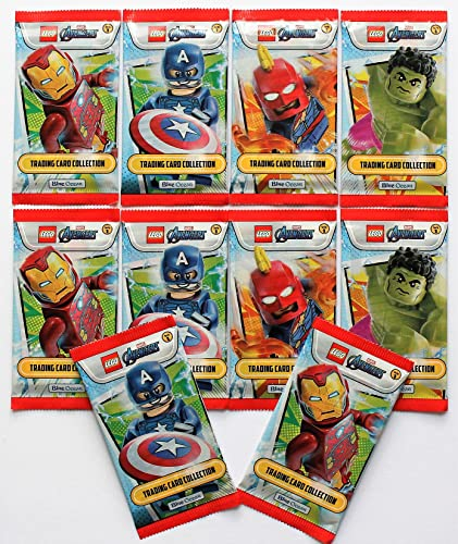Blue Ocean Lego Marvel Avengers Serie 1 Trading Cards - 10 x Booster (60 Karten) NEU