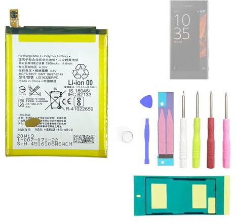 Aousavo LIS1632ERPC ersatz akku Kompatibel mit Sony Xperia XZ Xperia XZ Dual SIM F8332 F8331 1305-6549 mit kostenloses ersatz kit