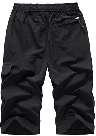 Generic Herren Shorts Sommer 3/4 Hose Outdoor Sport Jogginghose Bequeme Lässige Sommerhose Luftige Jungen Männer Bermuda Gummizug Mit Taschen Herrenshorts Kurze Hosen Sweatshorts Sportshorts