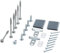 Assembly Kit for Wooden Door Dishwasher Fully Retractable Compatible with Bosch Siemens Neff Gaggenau 00618833 Made in Germany